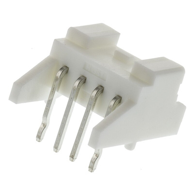 JST PA Series Right Angle Through Hole PCB Header, 4 Contact(s), 2.0mm Pitch, 1 Row(s), Shrouded