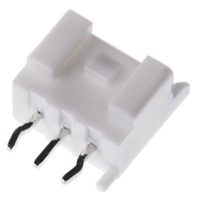 JST PA Series Straight Through Hole PCB Header, 3 Contact(s), 2.0mm Pitch, 1 Row(s), Shrouded