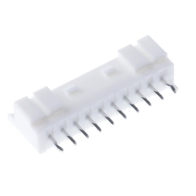 JST PA Series Straight Through Hole PCB Header, 10 Contact(s), 2.0mm Pitch, 1 Row(s), Shrouded