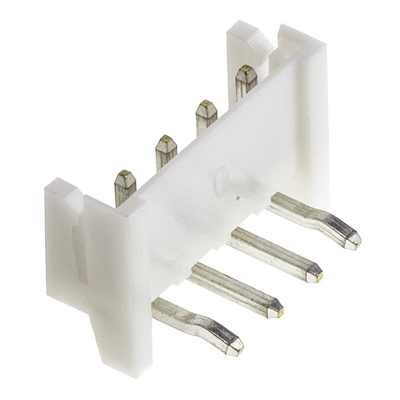 JST EH Series Right Angle Through Hole PCB Header, 4 Contact(s), 2.5mm Pitch, 1 Row(s), Shrouded