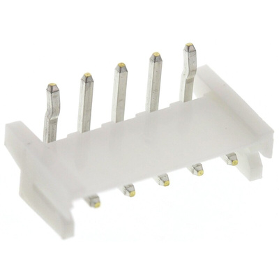 JST EH Series Right Angle Through Hole PCB Header, 5 Contact(s), 2.5mm Pitch, 1 Row(s), Shrouded