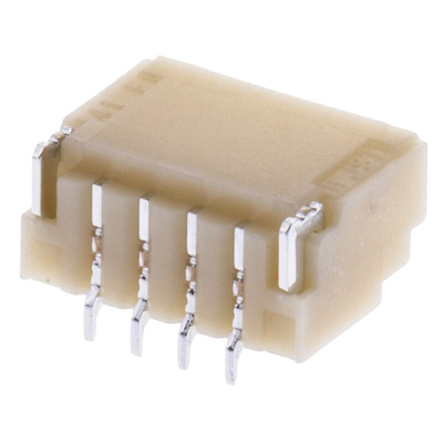 JST SH Series Straight Surface Mount PCB Header, 4 Contact(s), 1.0mm Pitch, 1 Row(s), Shrouded