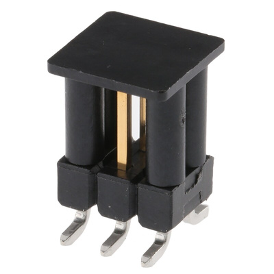 TE Connectivity AMPMODU MOD II Series Straight Surface Mount Pin Header, 6 Contact(s), 2.54mm Pitch, 2 Row(s),