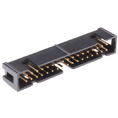 3M 2500 Series Straight Through Hole PCB Header, 34 Contact(s), 2.54mm Pitch, 2 Row(s), Shrouded