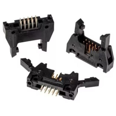 3M 3000 Series Straight Through Hole PCB Header, 10 Contact(s), 2.54mm Pitch, 2 Row(s), Shrouded