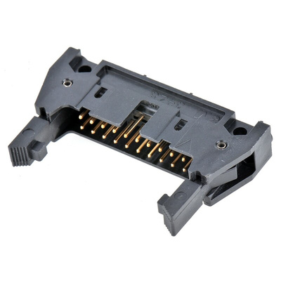 3M 3000 Series Right Angle Through Hole PCB Header, 20 Contact(s), 2.54mm Pitch, 2 Row(s), Shrouded