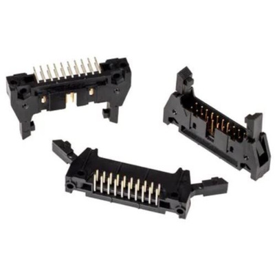 3M 3000 Series Right Angle Through Hole PCB Header, 20 Contact(s), 2.54mm Pitch, 2 Row(s), Shrouded