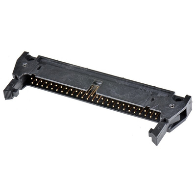 3M 3000 Series Right Angle Through Hole PCB Header, 50 Contact(s), 2.54mm Pitch, 2 Row(s), Shrouded