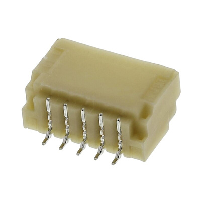 JST SH Series Right Angle Surface Mount PCB Header, 5 Contact(s), 1.0mm Pitch, 1 Row(s), Shrouded