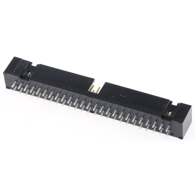 Hirose HIF3FC Series Straight Through Hole PCB Header, 50 Contact(s), 2.54mm Pitch, 2 Row(s), Shrouded