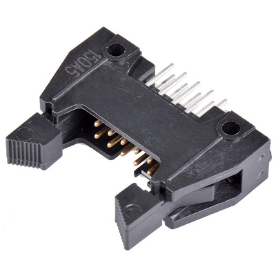 3M 3000 Series Straight Through Hole PCB Header, 10 Contact(s), 2.54mm Pitch, 2 Row(s), Shrouded
