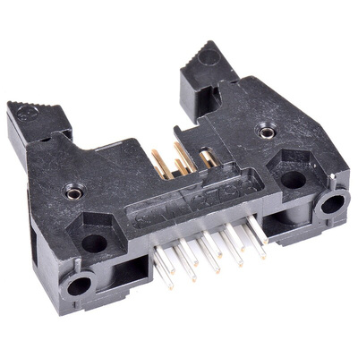 3M 3000 Series Straight Through Hole PCB Header, 10 Contact(s), 2.54mm Pitch, 2 Row(s), Shrouded