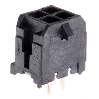 Molex Micro-Fit 3.0 Series Straight Through Hole PCB Header, 4 Contact(s), 3.0mm Pitch, 2 Row(s), Shrouded