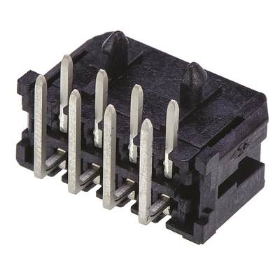 Molex Micro-Fit 3.0 Series Right Angle Through Hole PCB Header, 8 Contact(s), 3.0mm Pitch, 2 Row(s), Shrouded