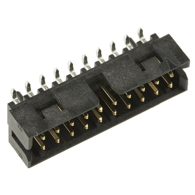 Molex Milli-Grid Series Straight Surface Mount PCB Header, 20 Contact(s), 2.0mm Pitch, 2 Row(s), Shrouded