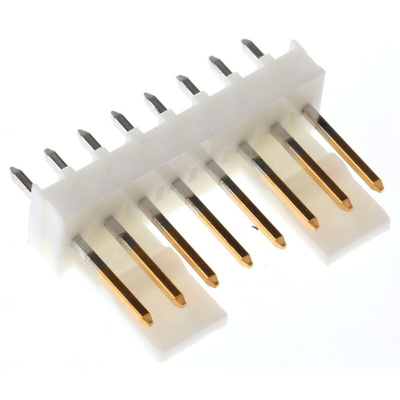 Molex KK 254 Series Straight Through Hole Pin Header, 8 Contact(s), 2.54mm Pitch, 1 Row(s), Unshrouded