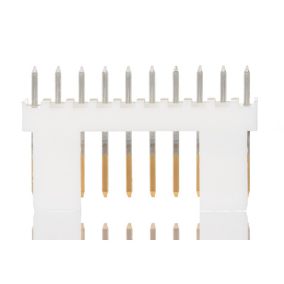 Molex KK 254 Series Straight Through Hole Pin Header, 10 Contact(s), 2.54mm Pitch, 1 Row(s), Unshrouded