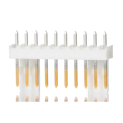 Molex KK 254 Series Straight Through Hole Pin Header, 10 Contact(s), 2.54mm Pitch, 1 Row(s), Unshrouded