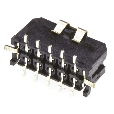 Molex Micro-Fit 3.0 Series Straight Surface Mount PCB Header, 10 Contact(s), 3.0mm Pitch, 2 Row(s), Shrouded