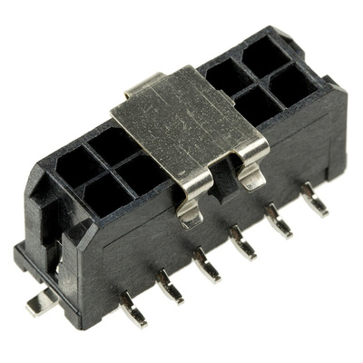 Molex Micro-Fit 3.0 Series Straight Surface Mount PCB Header, 12 Contact(s), 3.0mm Pitch, 2 Row(s), Shrouded