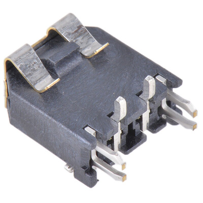 Molex Micro-Fit 3.0 Series Straight Surface Mount PCB Header, 2 Contact(s), 3.0mm Pitch, 1 Row(s), Shrouded