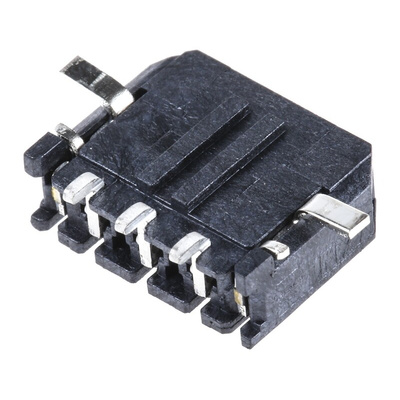 Molex Micro-Fit 3.0 Series Right Angle Surface Mount PCB Header, 3 Contact(s), 3.0mm Pitch, 1 Row(s), Shrouded