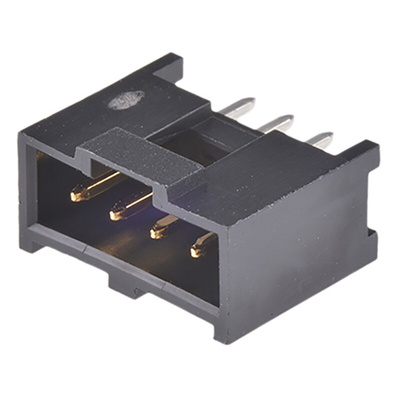 Molex C-Grid III Series Straight Through Hole PCB Header, 4 Contact(s), 2.54mm Pitch, 1 Row(s), Shrouded