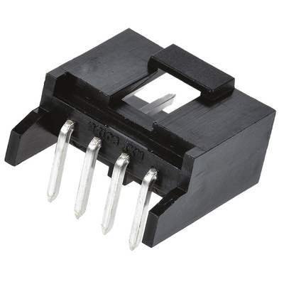 Molex C-Grid III Series Right Angle Through Hole PCB Header, 4 Contact(s), 2.54mm Pitch, 1 Row(s), Shrouded