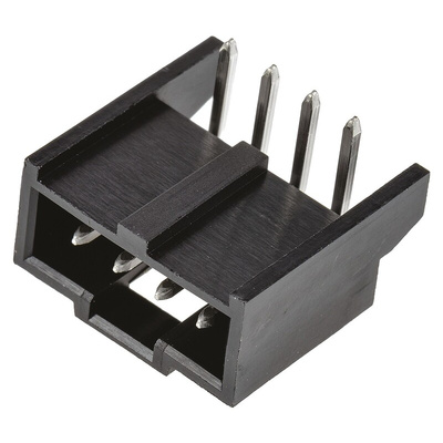 Molex C-Grid III Series Right Angle Through Hole PCB Header, 4 Contact(s), 2.54mm Pitch, 1 Row(s), Shrouded