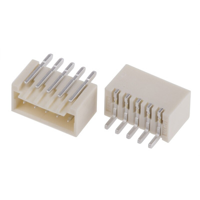 Molex Pico-SPOX Series Right Angle Surface Mount PCB Header, 5 Contact(s), 1.5mm Pitch, 1 Row(s), Shrouded