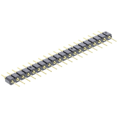 ASSMANN WSW AW Series Straight Through Hole Pin Header, 20 Contact(s), 2.54mm Pitch, 1 Row(s), Unshrouded