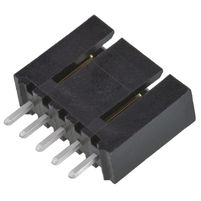 Molex SL Series Straight Through Hole PCB Header, 5 Contact(s), 2.54mm Pitch, 1 Row(s), Shrouded