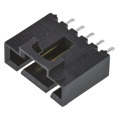 Molex SL Series Straight Through Hole PCB Header, 5 Contact(s), 2.54mm Pitch, 1 Row(s), Shrouded
