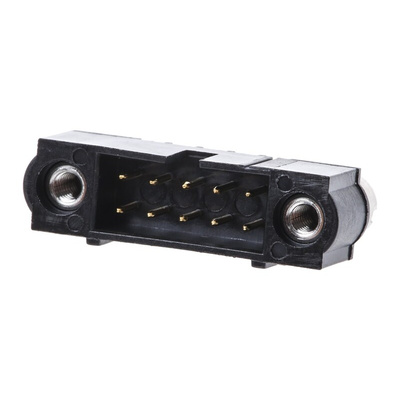 HARWIN Datamate J-Tek Series Straight Through Hole PCB Header, 10 Contact(s), 2.0mm Pitch, 2 Row(s), Shrouded