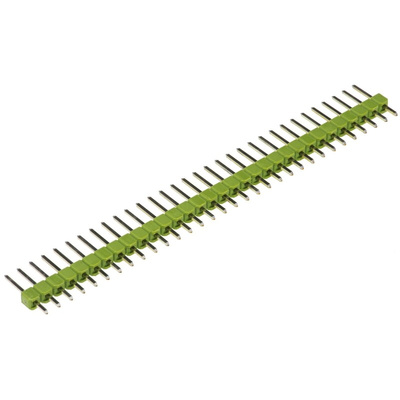 TE Connectivity AMPMODU MOD II Series Straight Through Hole Pin Header, 32 Contact(s), 2.54mm Pitch, 1 Row(s),