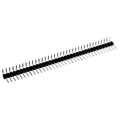 HARWIN M20 Series Right Angle Through Hole Pin Header, 36 Contact(s), 2.54mm Pitch, 1 Row(s), Unshrouded