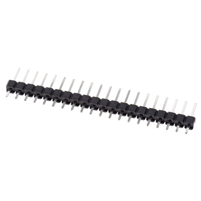 HARWIN M20 Series Straight Through Hole Pin Header, 20 Contact(s), 2.54mm Pitch, 1 Row(s), Unshrouded