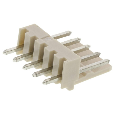Molex Mini-Latch Series Straight Through Hole Pin Header, 5 Contact(s), 2.5mm Pitch, 1 Row(s), Unshrouded