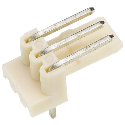 Molex Mini-Latch Series Right Angle Through Hole Pin Header, 3 Contact(s), 2.5mm Pitch, 1 Row(s), Unshrouded