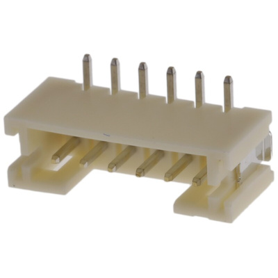 JST PH Series Straight Surface Mount PCB Header, 6 Contact(s), 2.0mm Pitch, 1 Row(s), Shrouded