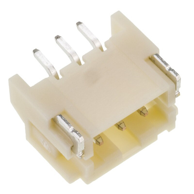 JST PH Series Right Angle Surface Mount PCB Header, 3 Contact(s), 2.0mm Pitch, 1 Row(s), Shrouded