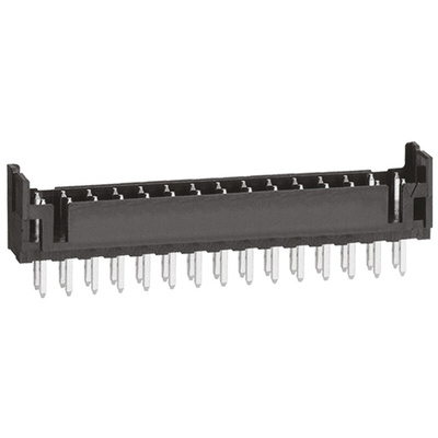 Hirose DF11 Series Straight Through Hole PCB Header, 30 Contact(s), 2.0mm Pitch, 2 Row(s), Shrouded