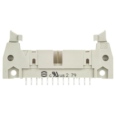 Harting SEK 18 Series Straight Through Hole PCB Header, 26 Contact(s), 2.54mm Pitch, 2 Row(s), Shrouded