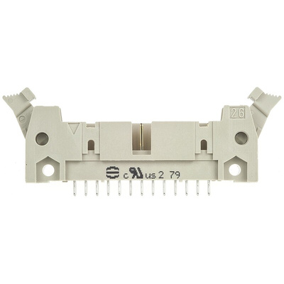 Harting SEK 18 Series Straight Through Hole PCB Header, 26 Contact(s), 2.54mm Pitch, 2 Row(s), Shrouded