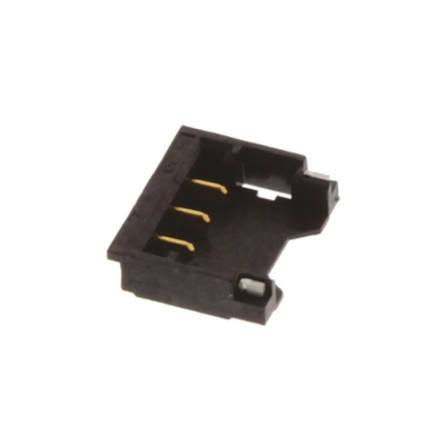 Molex Pico-Ezmate Series Straight Surface Mount PCB Header, 3 Contact(s), 1.2mm Pitch, 1 Row(s), Shrouded