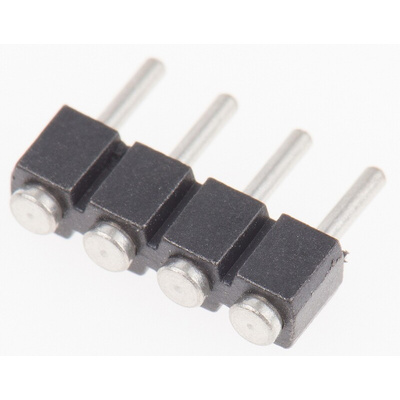 Preci-Dip Straight Surface Mount Pin Header, 4 Contact(s), 2.54mm Pitch, 1 Row(s), Unshrouded