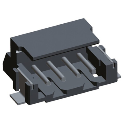 TE Connectivity AMP CT Series Right Angle Surface Mount PCB Header, 4 Contact(s), 2.0mm Pitch, 1 Row(s), Shrouded