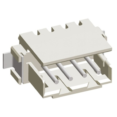 TE Connectivity AMP CT Series Straight Surface Mount PCB Header, 4 Contact(s), 2.0mm Pitch, 1 Row(s), Shrouded