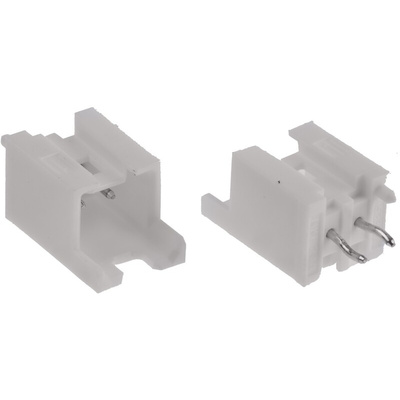 Molex Mini-Lock Series Straight Through Hole PCB Header, 2 Contact(s), 2.5mm Pitch, 1 Row(s), Shrouded