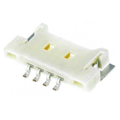 Molex PanelMate Series Right Angle Surface Mount PCB Header, 4 Contact(s), 1.25mm Pitch, 1 Row(s), Shrouded